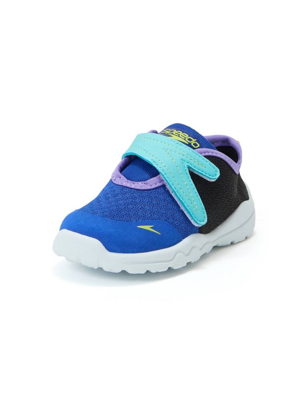 Speedo Kids Blue Aqua Strap Water Shoe with Purple Trim